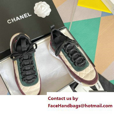 Chanel CC Logo Sneakers Fabric and Suede Calfskin G39982 03 2023