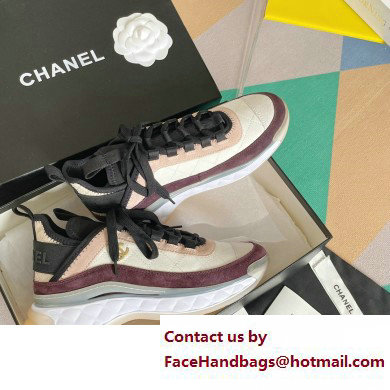 Chanel CC Logo Sneakers Fabric and Suede Calfskin G39982 04 2023