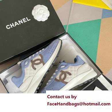 Chanel CC Logo Sneakers Suede Calfskin 04 2023