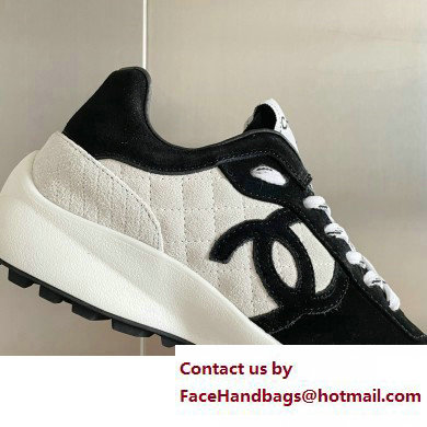 Chanel CC Logo Sneakers Suede Calfskin 06 2023