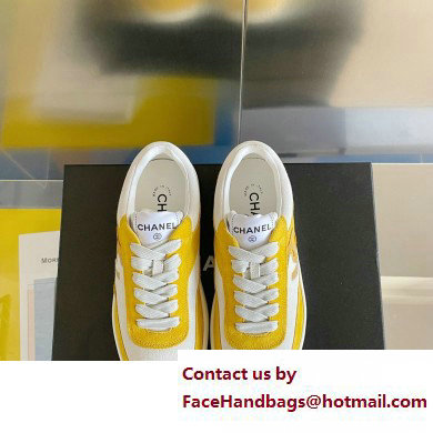 Chanel CC Logo Sneakers Suede Kidskin G39978 01 2023 - Click Image to Close
