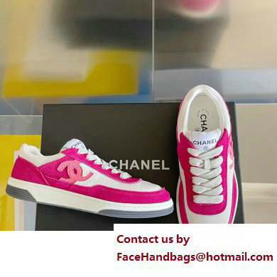 Chanel CC Logo Sneakers Suede Kidskin G39978 02 2023