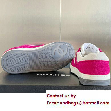 Chanel CC Logo Sneakers Suede Kidskin G39978 02 2023 - Click Image to Close