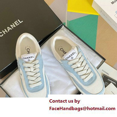 Chanel CC Logo Sneakers Suede Kidskin G39978 04 2023 - Click Image to Close
