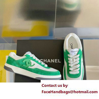 Chanel CC Logo Sneakers Suede Kidskin G39978 05 2023 - Click Image to Close