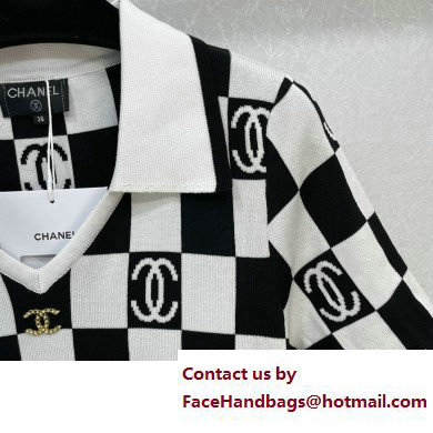 Chanel Checkerboard KNITWEAR T-SHIRT SPRING 2023