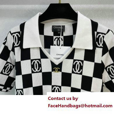 Chanel Checkerboard KNITWEAR T-SHIRT SPRING 2023