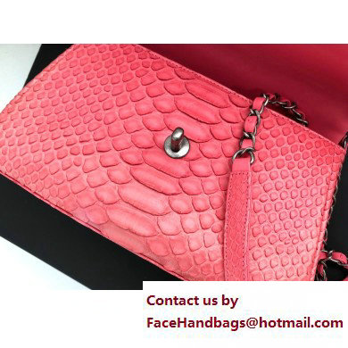 Chanel Coco Handle Small Flap Bag with Top Handle In Python Pink 2023