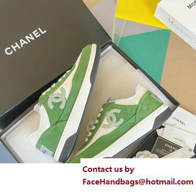 Chanel Logo Sneakers Suede Calfskin 03 2023
