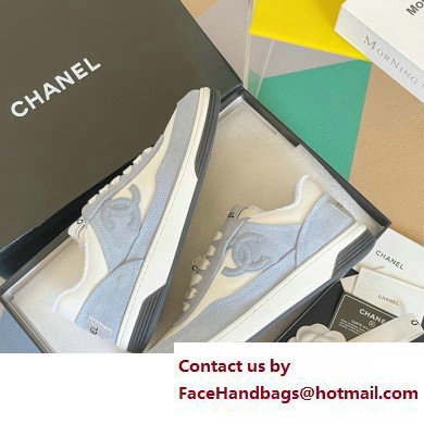 Chanel Logo Sneakers Suede Calfskin 04 2023