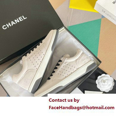 Chanel Logo Sneakers Suede Calfskin 06 2023