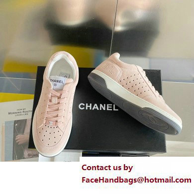 Chanel Logo Sneakers Suede Calfskin 07 2023