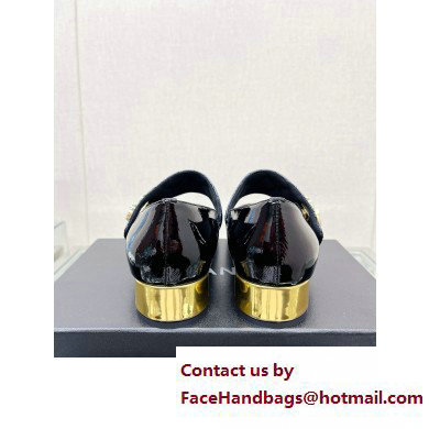 Chanel Patent Goatskin Mary Janes Black G39732 2023 - Click Image to Close