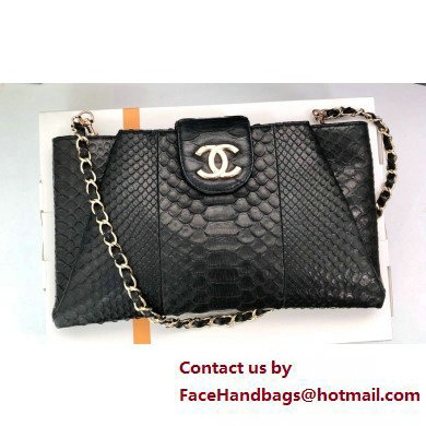 Chanel Pouch Clutch Bag In Python 01 2023