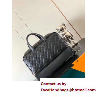 Chanel Quilting Trolley Travel Luggage Bag 20 inch Black/Gold