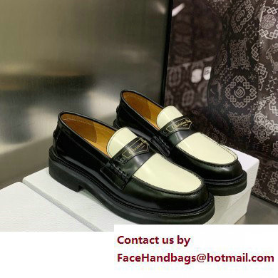 Dior Black/white Brushed Calfskin boy loafer 2023