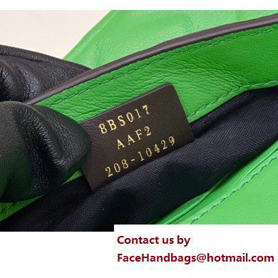 Fendi Nappa Leather Mini Baguette Bag Green 2023