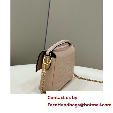 Fendi Nappa Leather Mini Baguette Bag Pale Pink 2023 - Click Image to Close