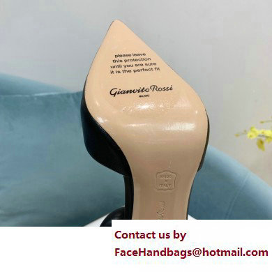Gianvito Rossi Heel 10.5cm Bijoux Pumps Leather Black 2023 - Click Image to Close