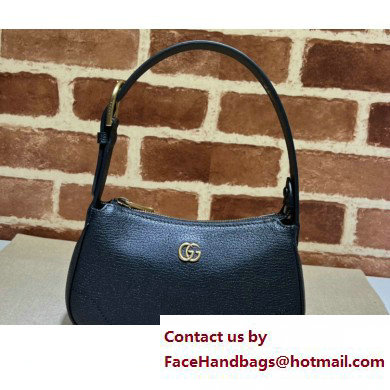 Gucci Aphrodite shoulder bag with Double G 739076 leather Black