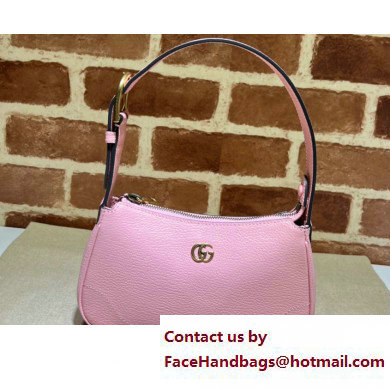 Gucci Aphrodite shoulder bag with Double G 739076 leather Pink