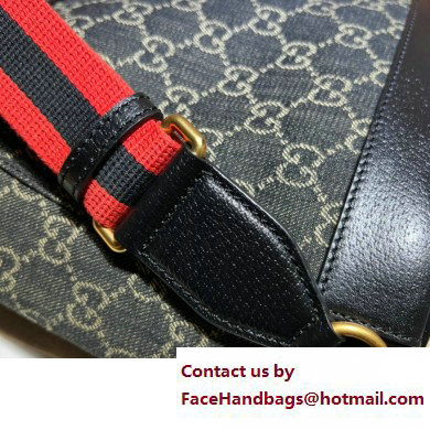 Gucci Backpack bag with Interlocking G 674147 Denim Black 2023 - Click Image to Close