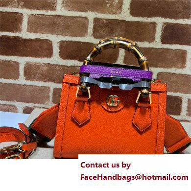 Gucci Diana mini tote bag 702732 orange 2021