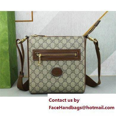 Gucci GG Canvas Messenger Bag 681021 Brown 2022