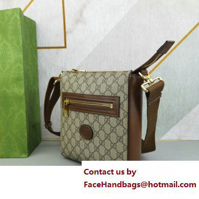 Gucci GG Canvas Messenger Bag 681021 Brown 2022