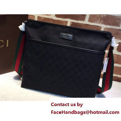 Gucci GG Canvas Messenger Medium Bag 189751 Black