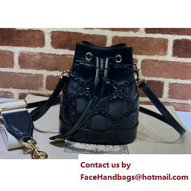Gucci GG Matelasse bucket bag 728231 Black