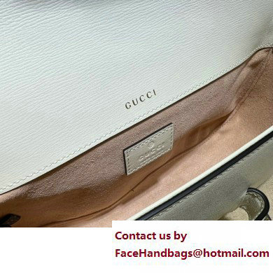 Gucci Horsebit 1955 shoulder bag 735178 Leather White