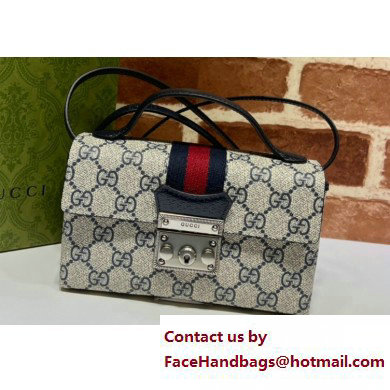 Gucci Padlock Mini Shoulder Bag 652683 GG Blue