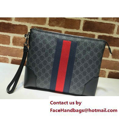 Gucci Web GG Pouch Bag 523603 GG Black Gucci Web GG Pouch Bag 523603 GG Black