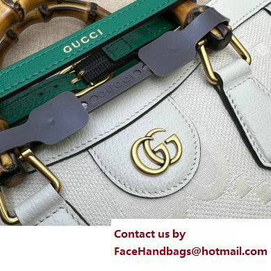 Gucci off white canvas Diana jumbo GG small tote bag 702721 2022