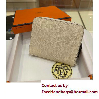 HERMES SILK'IN COMPACT WALLET IN ORIGINAL EPSOM LEATHER OFF WHITE 2023