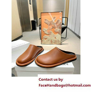 JW Anderson Bumper-tube Leather Slippers Brown 2023 - Click Image to Close