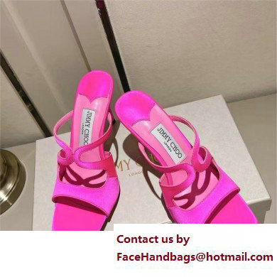 Jimmy Choo Anise 85 satin mules rosy 2023 Jimmy Choo Anise 85 satin mules rosy 2023