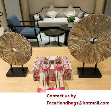 Jimmy Choo Gaia 140 satin platform sandals pink 2023