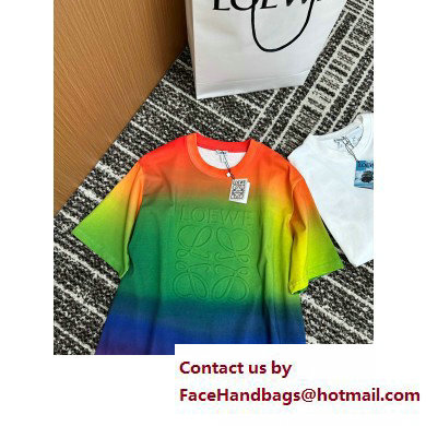 Loewe Multicolor Rainbow Anagram T-shirt in cotton 2023