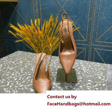 Louis Vuitton Heel 10cm Sparkle Slingback Pumps in leather Brown 2023 - Click Image to Close