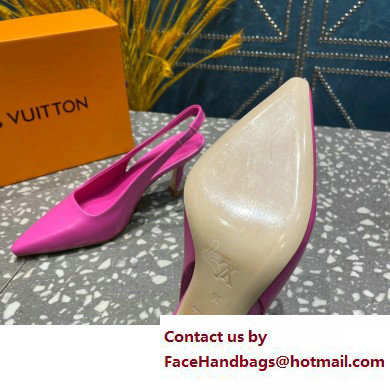 Louis Vuitton Heel 7cm Sparkle Slingback Pumps in leather Pink 2023 - Click Image to Close