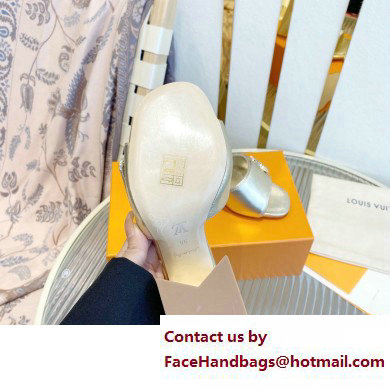 Louis Vuitton Heel 8.5cm Shake Mules in Metallic lambskin Gold 2023 - Click Image to Close