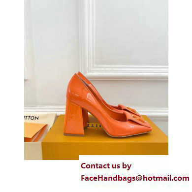 Louis Vuitton Heel 8.5cm Shake Pumps in Patent calf leather Orange 2023