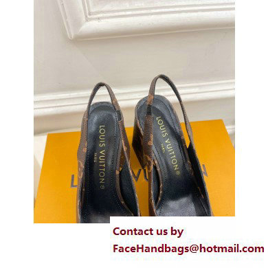Louis Vuitton Heel 8.5cm Shake Slingback Pumps in Monogram Canvas 2023 - Click Image to Close