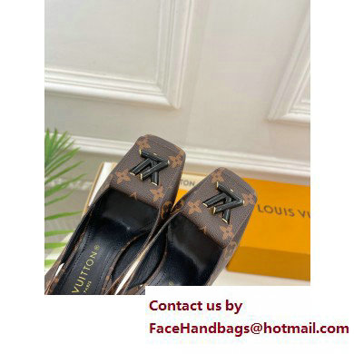 Louis Vuitton Heel 8.5cm Shake Slingback Pumps in Monogram Canvas 2023 - Click Image to Close