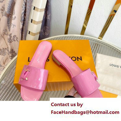 Louis Vuitton Shake Flat Mules in Patent calf leather Pink 2023