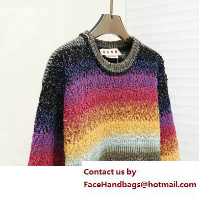 Marni multicolor rainbow sweater spring 2023