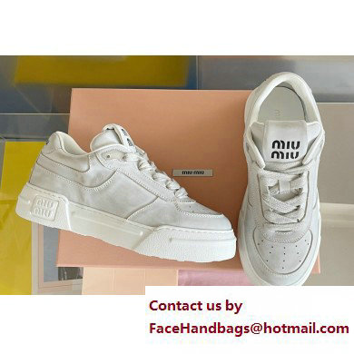 Miu Miu Bleached leather sneakers 01 2023