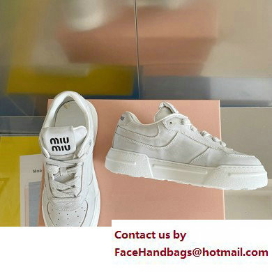 Miu Miu Bleached leather sneakers 01 2023 - Click Image to Close